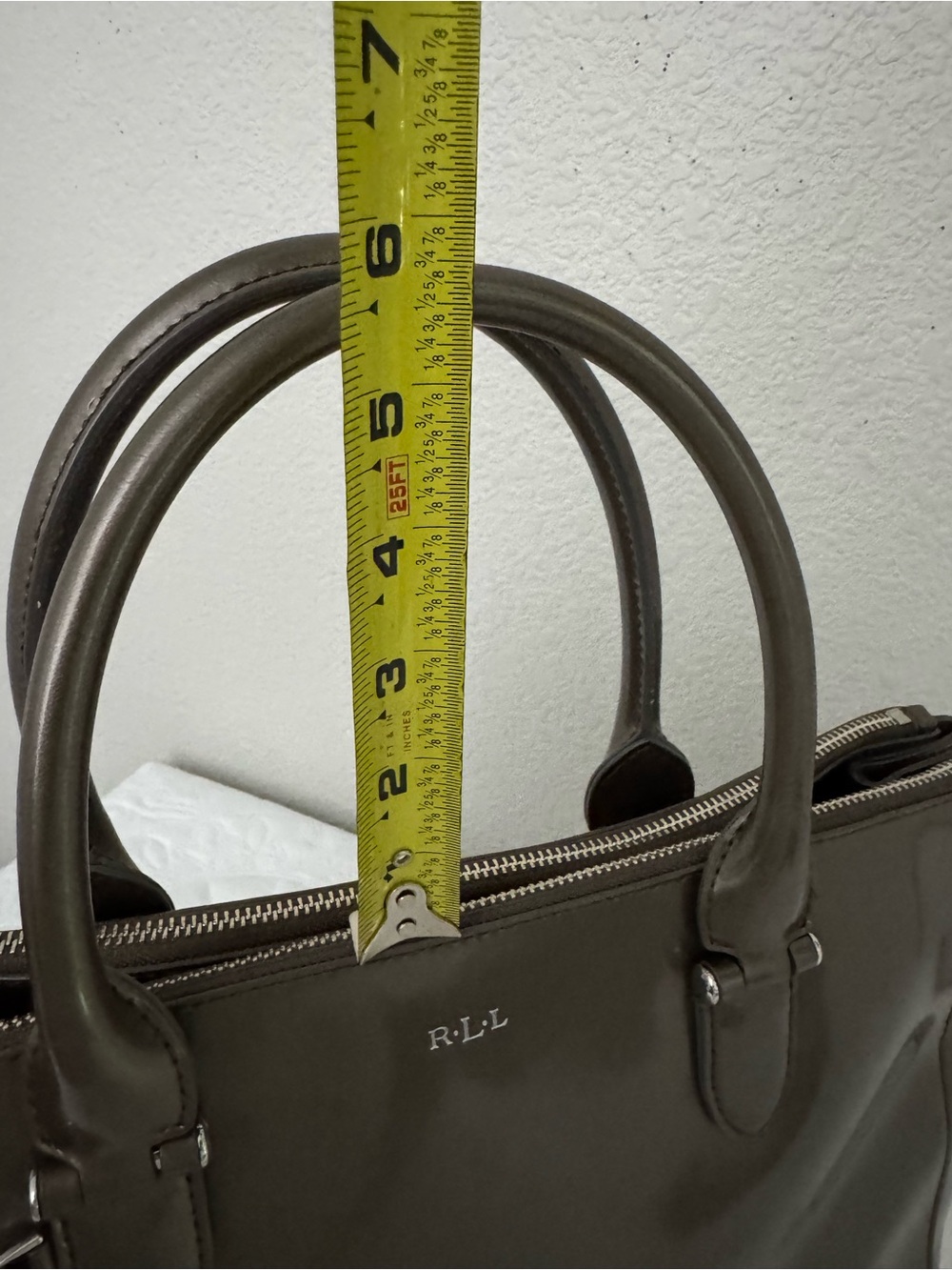 Lauren Ralph Lauren Newbury Double Zip Satchel Bag Tote - Picture 13 of 15